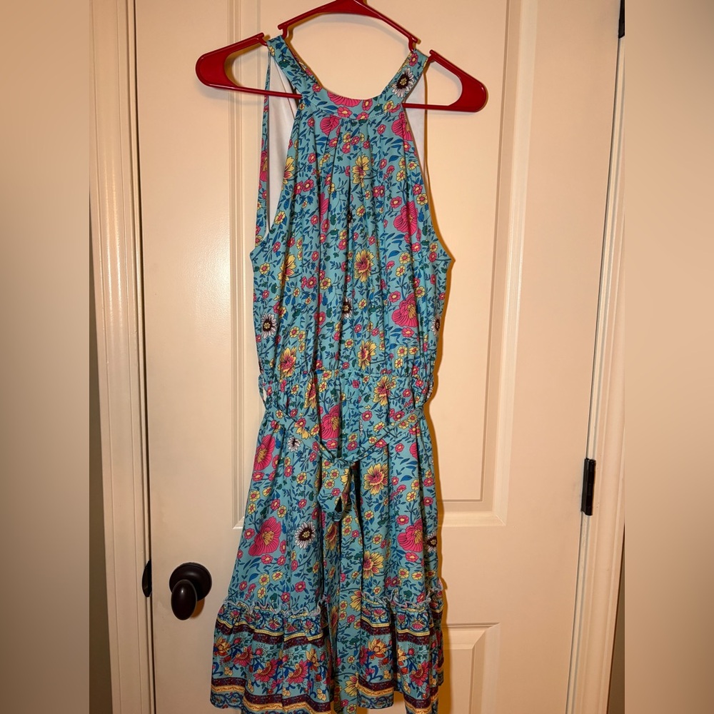 Floral Blue Jumpsuit